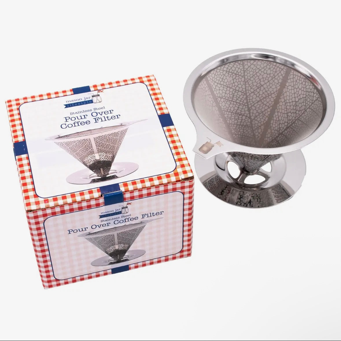 Stainless Steel Pour Over Drip Coffee Filter Fo Mason Jars