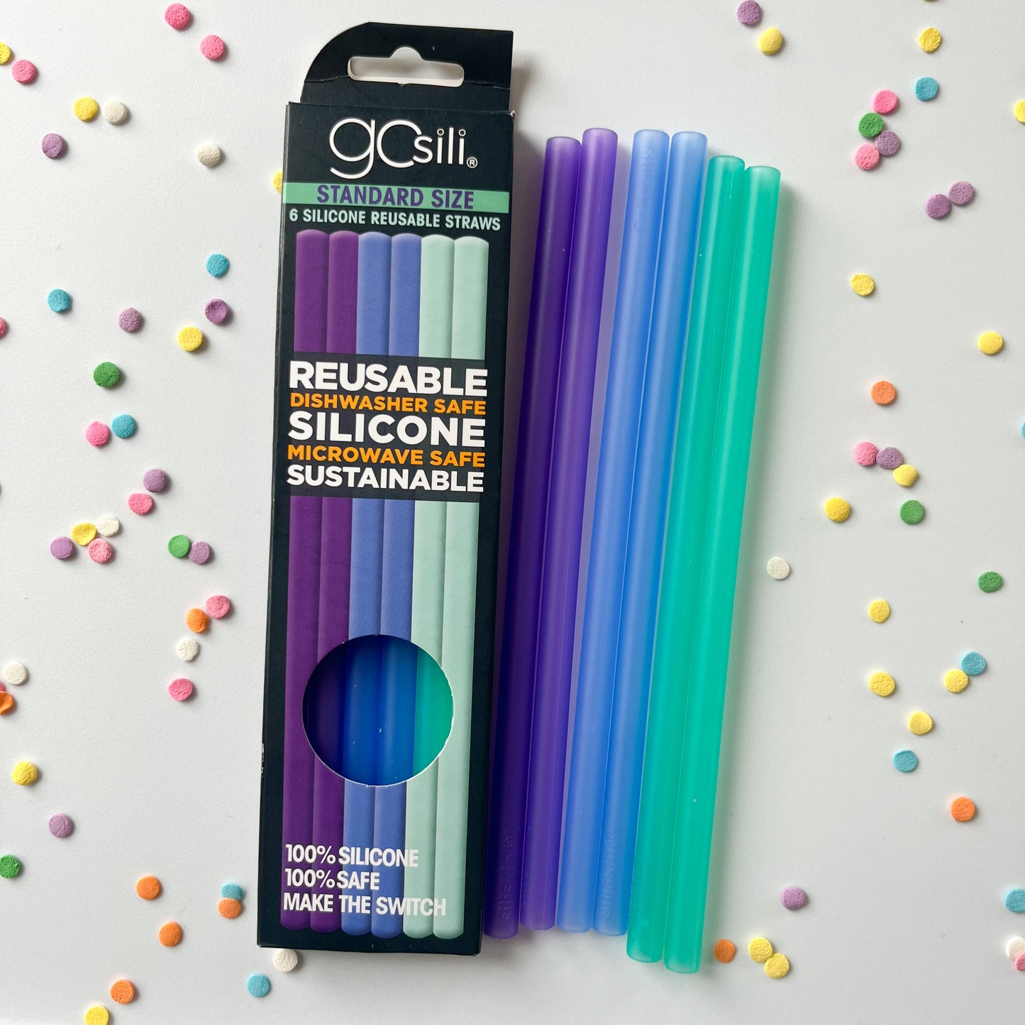 Silicone Straw 6 Pack