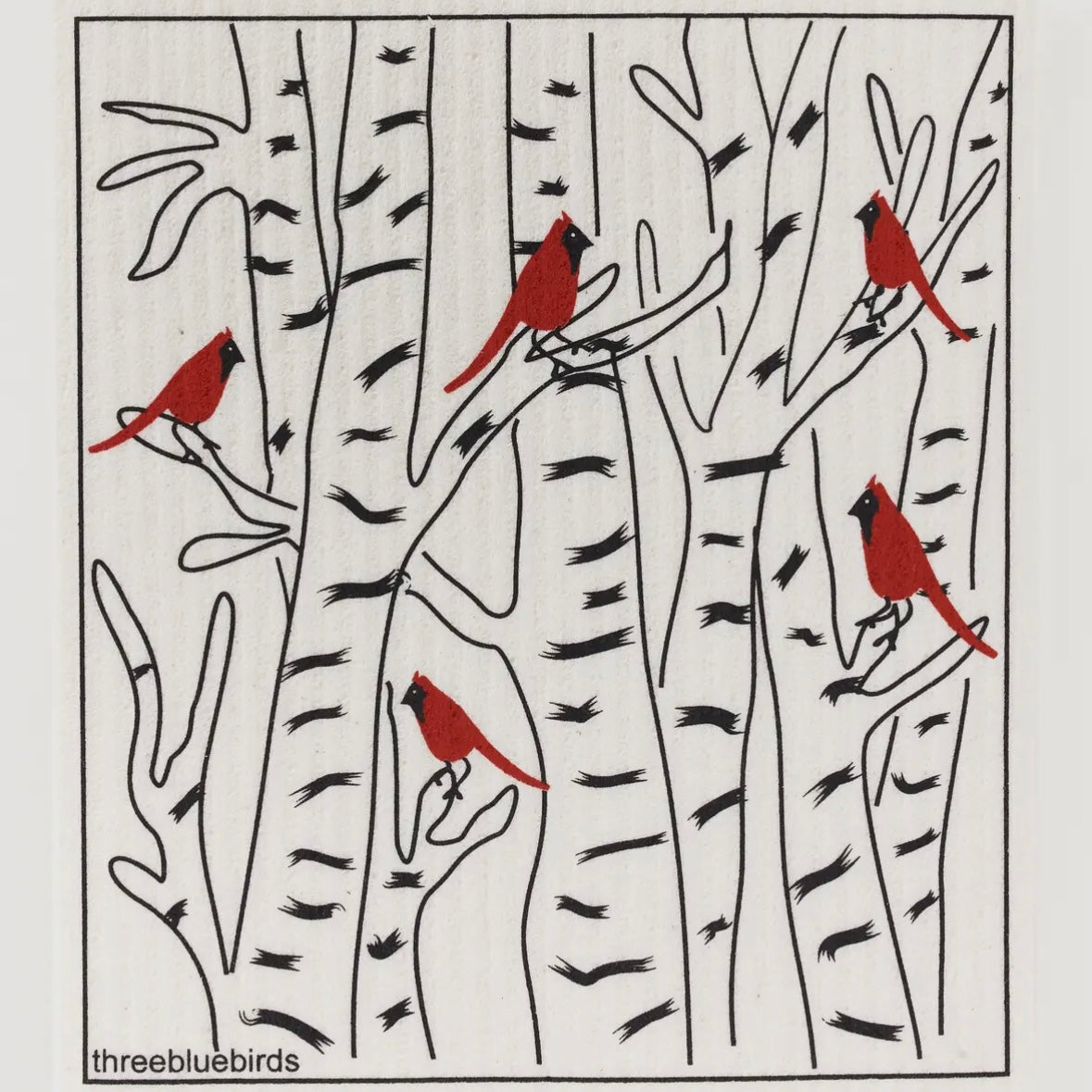 Swedish Dish Cloth [Three Bluebirds]