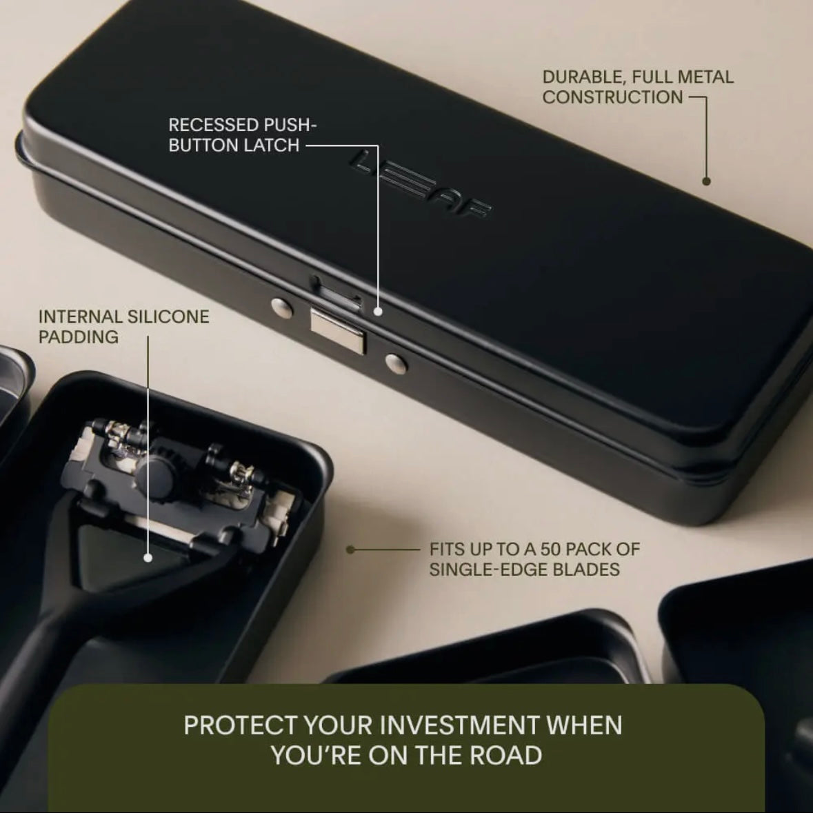 Safety Razor Travel Case [Leaf]