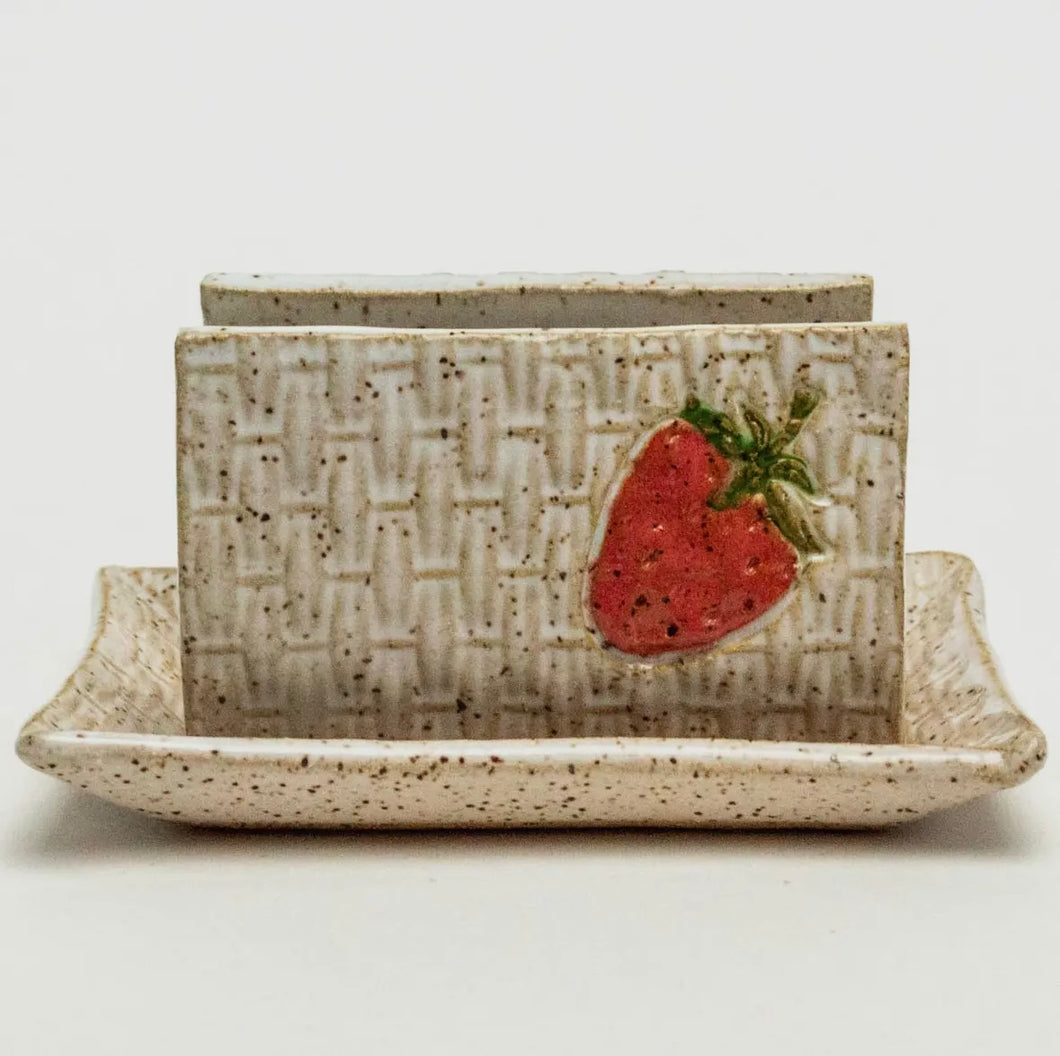 Ceramic Strawberry Sponge Holder