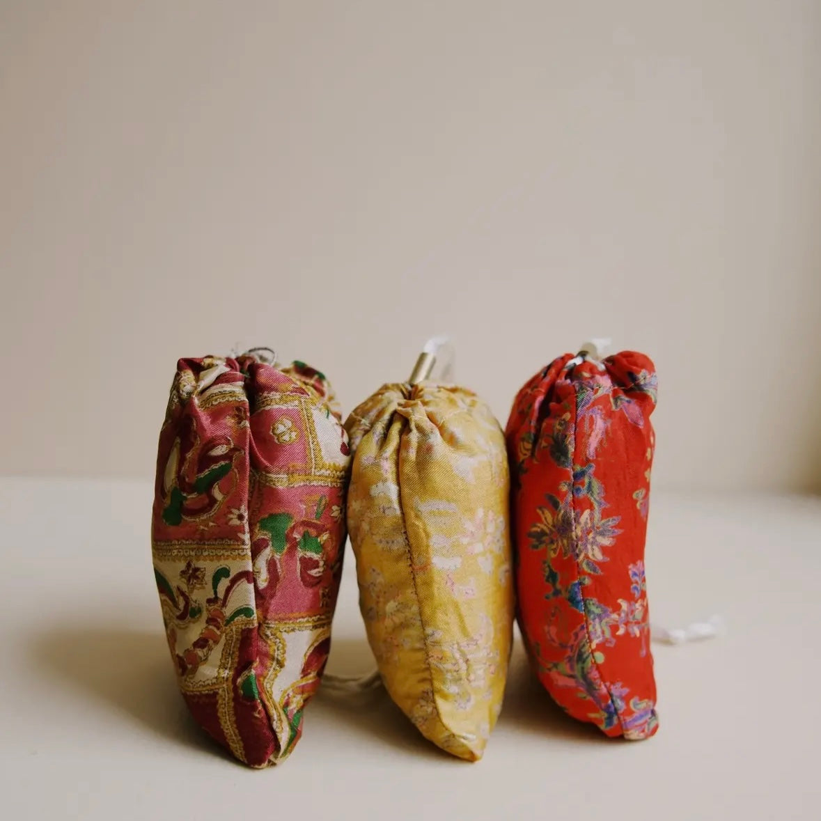 Tote Bag (recycled Sari Silk & folds into pouch)