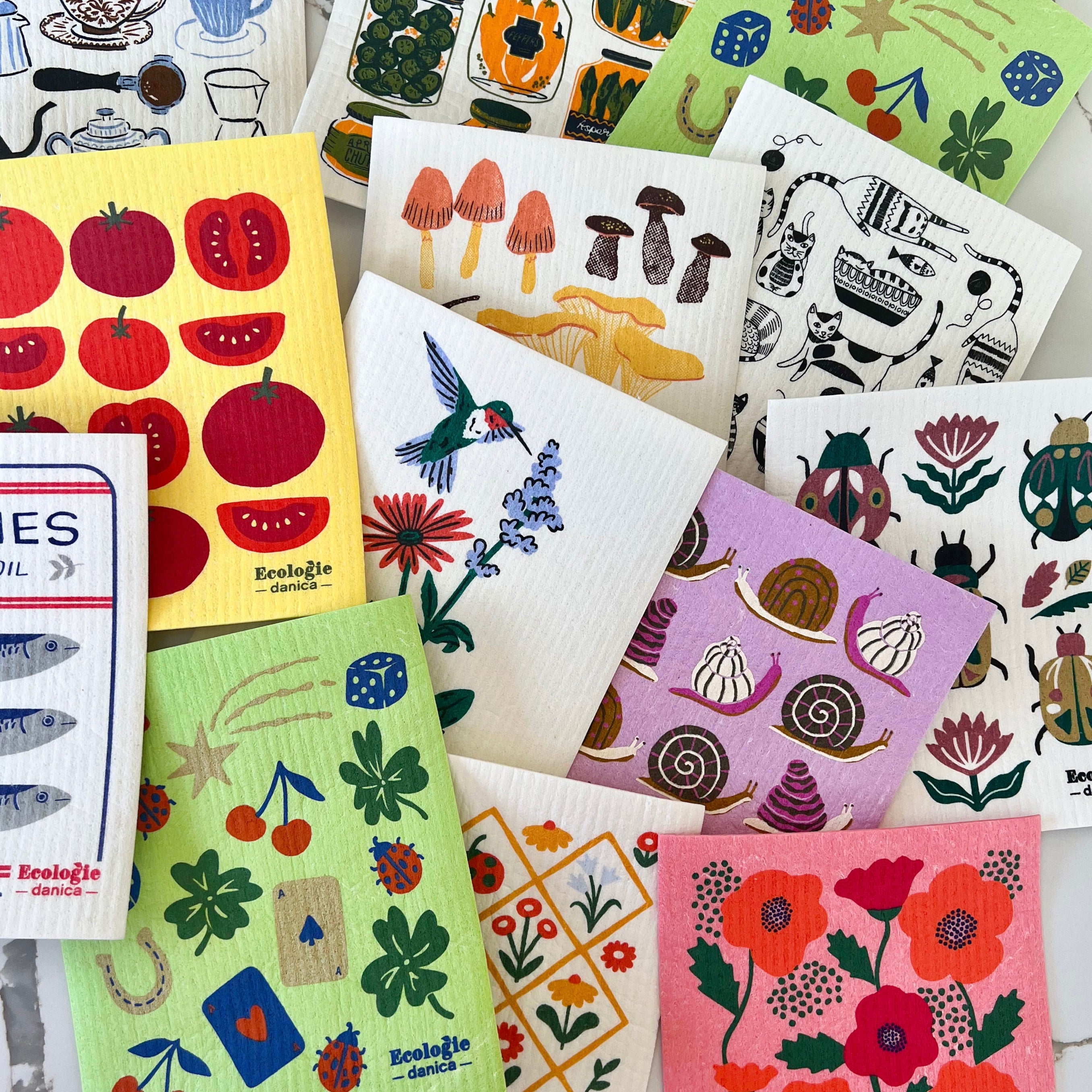 Swedish vintage cloth・* ② 120×130 Swedish Dish Cloth | Reusable, Biodegradable, & Super Absorbent