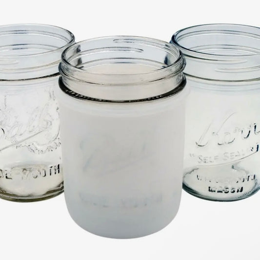 Mason Jar Silicone Sleeve (16 oz wide mouth jar)