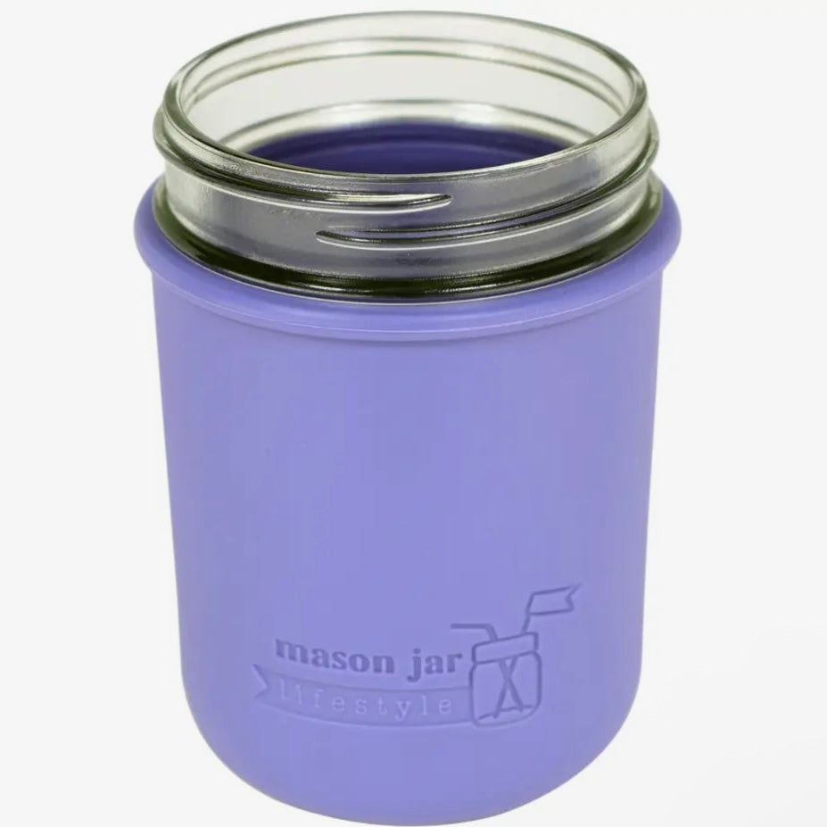 Mason Jar Silicone Sleeve (16 oz wide mouth jar)