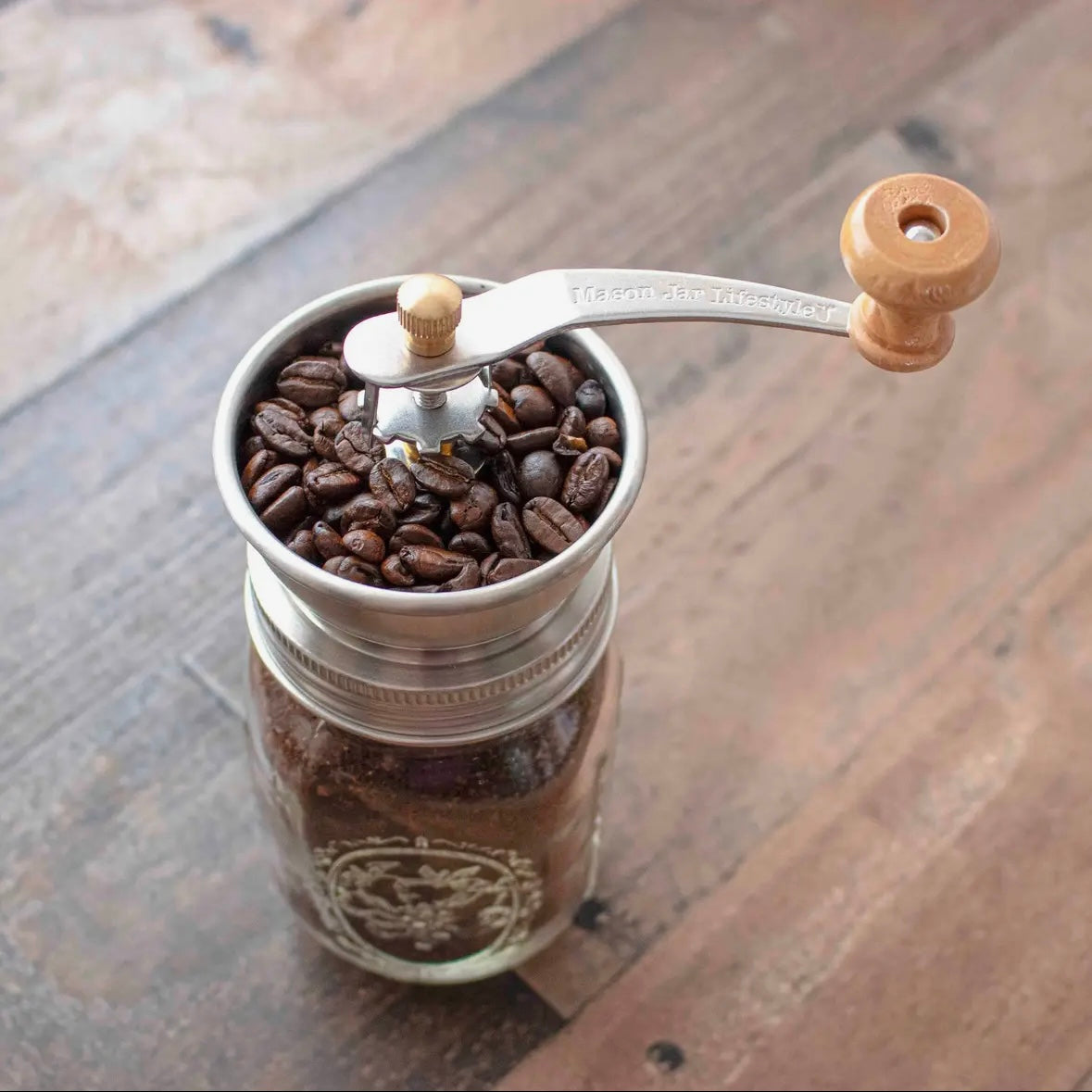 Coffee & Spice Grinder Lid For Mason Jars