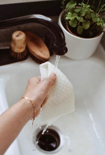 White Swedish Dishcloth