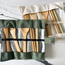 Load image into Gallery viewer, Bamboo Travel Cutlery [Brooklyn Made]
